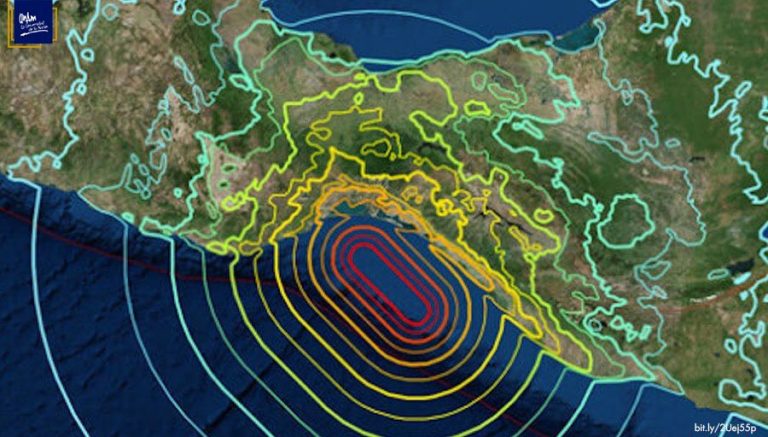 No existe ningún código naranja o rojo de alertamiento sísmico