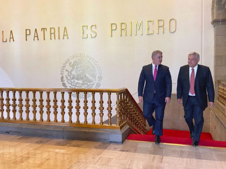 Presidentes de México y Colombia se reúnen en Palacio Nacional