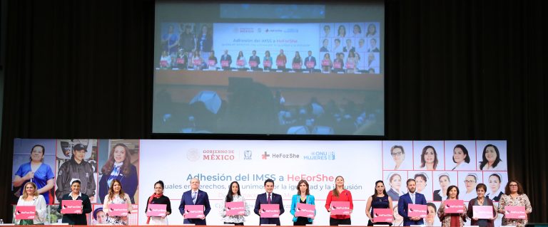IMSS se adhiere a HeForShe en la lucha por la igualdad de género 