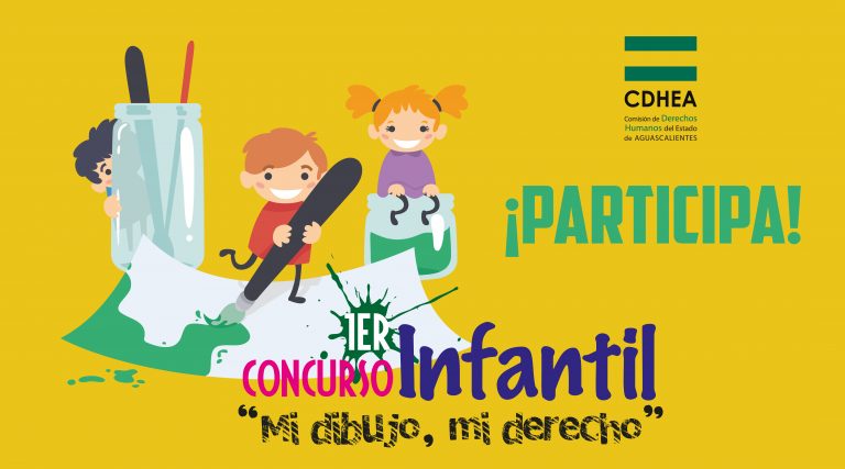 CDHEA convoca el primer concurso infantil de dibujo: “Mi dibujo, mi derecho”.