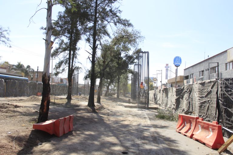 Así van las obras del distribuidor vial por “El Papa” en Aguascalientes