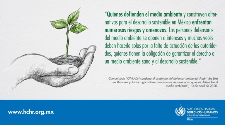 ONU-DH condena el asesinato del defensor ambiental Adán Vez Lira en Veracruz