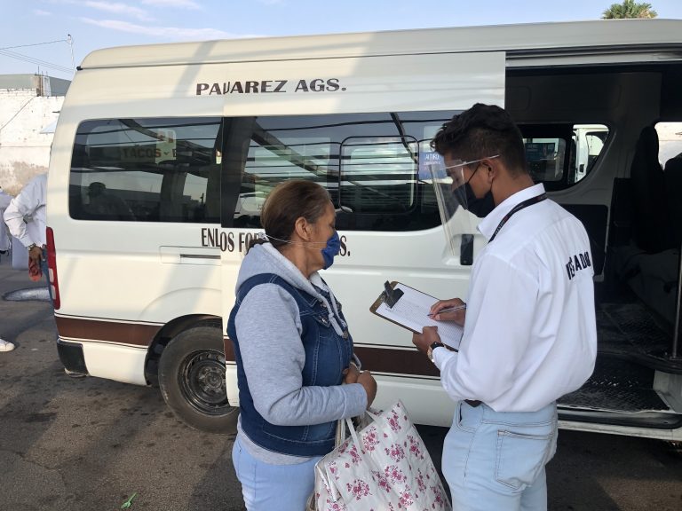 Unidades de transporte colectivo foráneo sólo permiten que nueve personas por viaje en Aguascalientes