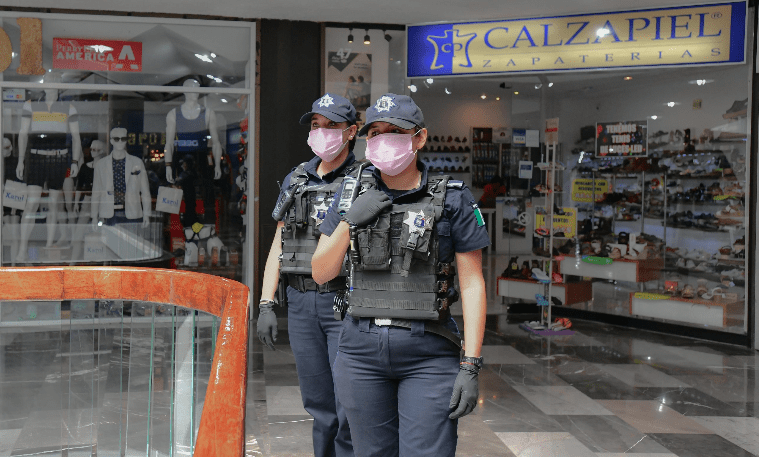 Intensifican vigilancia por COVID-19 en bancos, cajeros y zonas comerciales en Aguascalientes