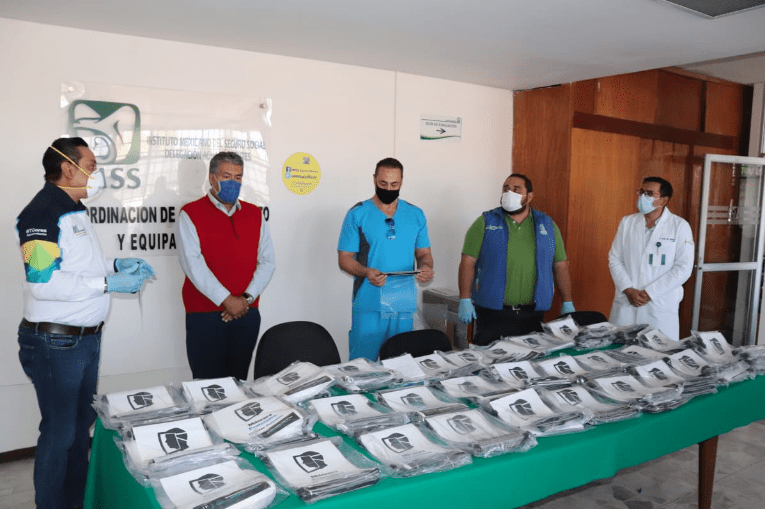 En Aguascalientes, se entregaron 900 caretas protectoras al IMSS