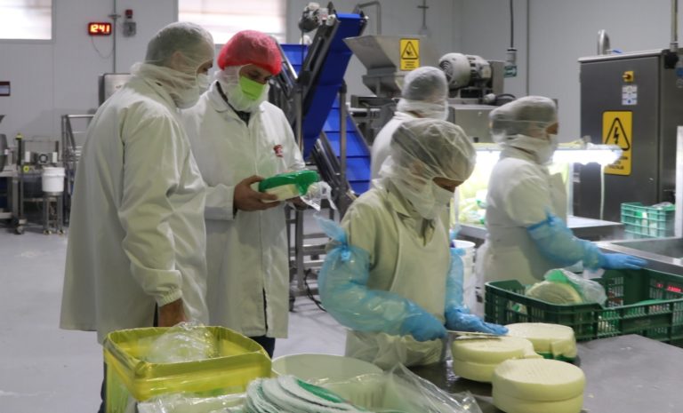 Titular de la Sedrae visita planta de producción de quesos en Aguascalientes