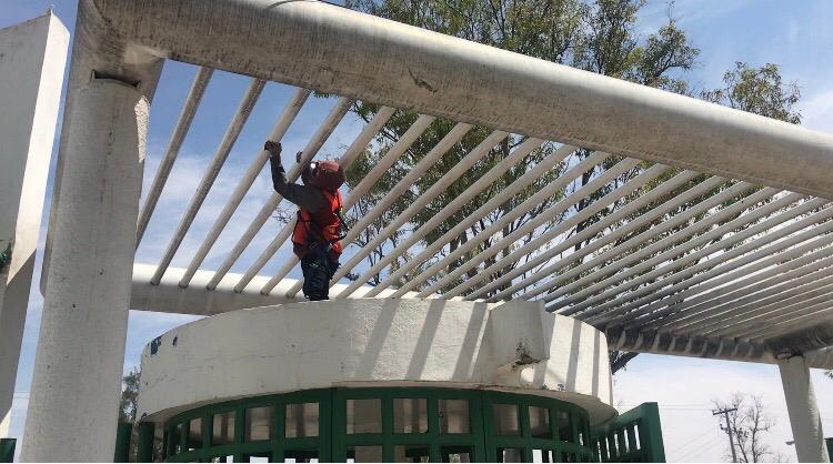 Supervisan avance de las obras del Cerrito de la Cruz en Aguascalientes