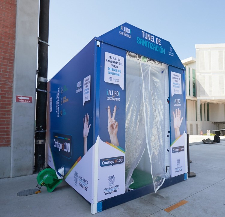 En Aguascalientes, reevaluarán dónde y bajo qué esquema van a instalar los arcos sanitizantes contra el COVID-19