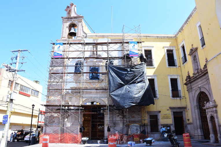 Continúan obras de rehabilitación en el Centro Histórico de Aguascalientes