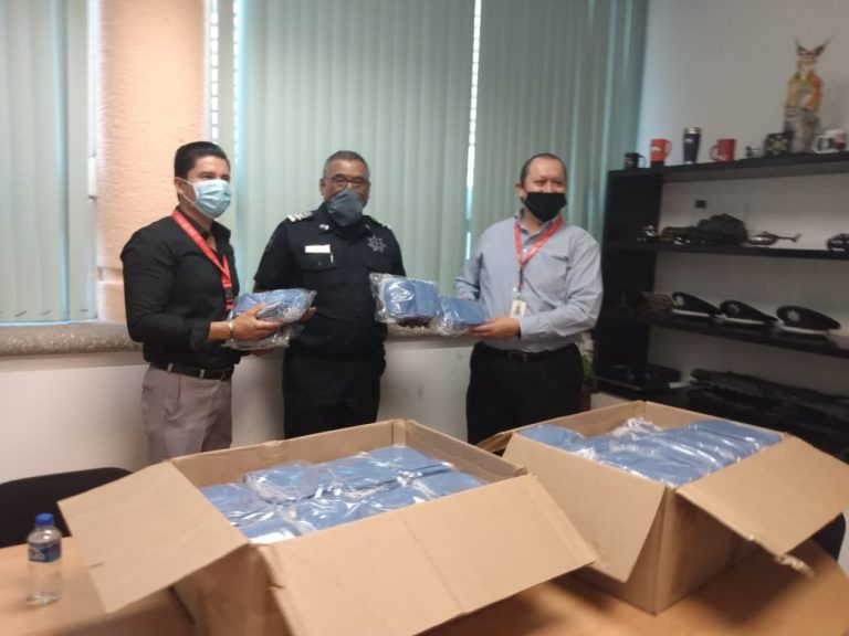 SSPE recibe donación de material de protección