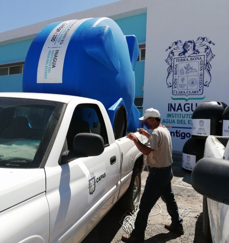 Entregaron tinacos a municipios del interior de Aguascalientes