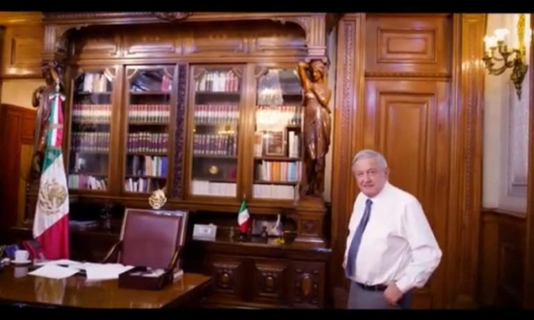 AMLO difunde en video el recorrido en Palacio Nacional… para Epigmenio Ibarra