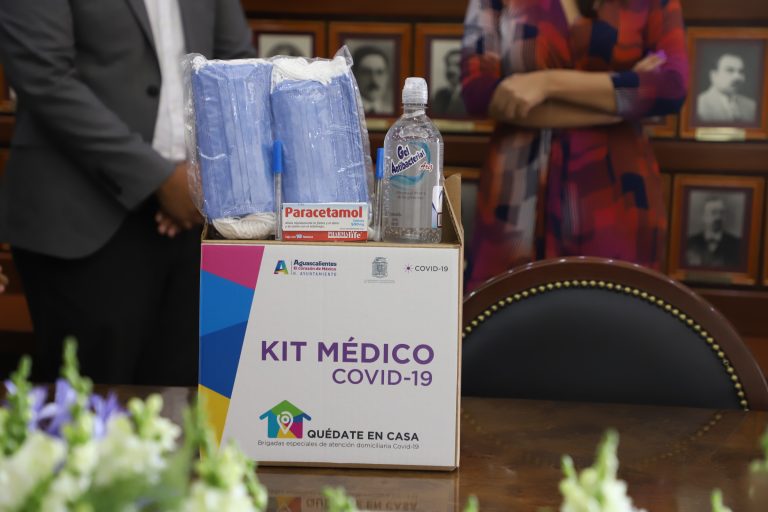 Municipio de Aguascalientes recibe donación de kits médicos