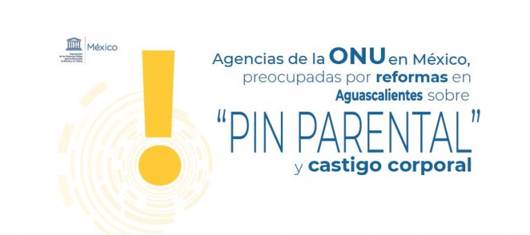Agencias de la ONU, preocupadas por reformas en Aguascalientes sobre pin parental y castigo corporal   