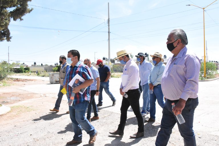 Supervisan obras de urbanización en desarrollos habitacionales de Aguascalientes