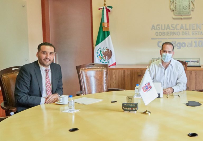 Se coordinan Martín Orozco y Aldo Ruiz para entrega de apoyos sociales en Aguascalientes
