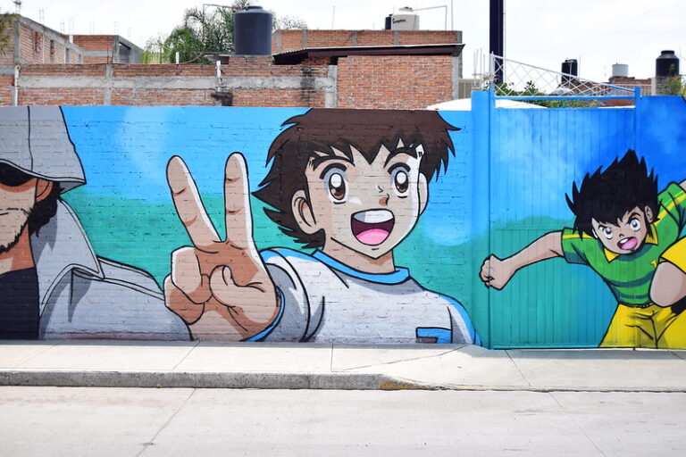 El mural en honor los Super Campeones en Aguascalientes, México, es un homenaje que nos sacó la lagrimita