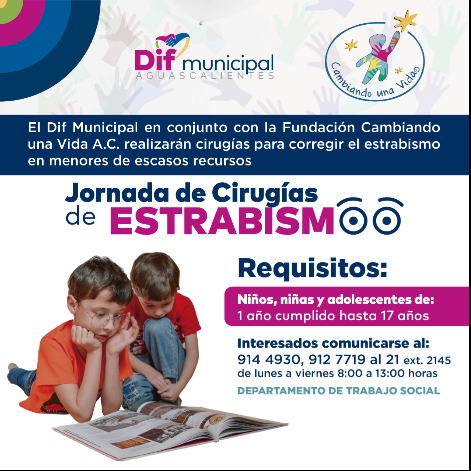 Municipio y Fundación Cambiando una Vida realizarán cirugías para corregir estrabismo