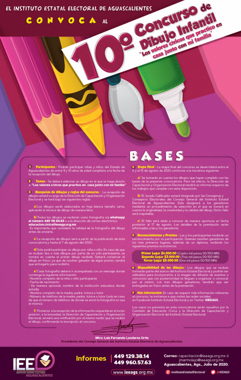 Concurso de Dibujo Infantil organizado por el IEE continúa abierto
