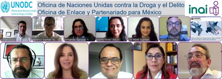 INAI y UNODC trabajan para fortalecer programas de prevención y combate a la corrupción