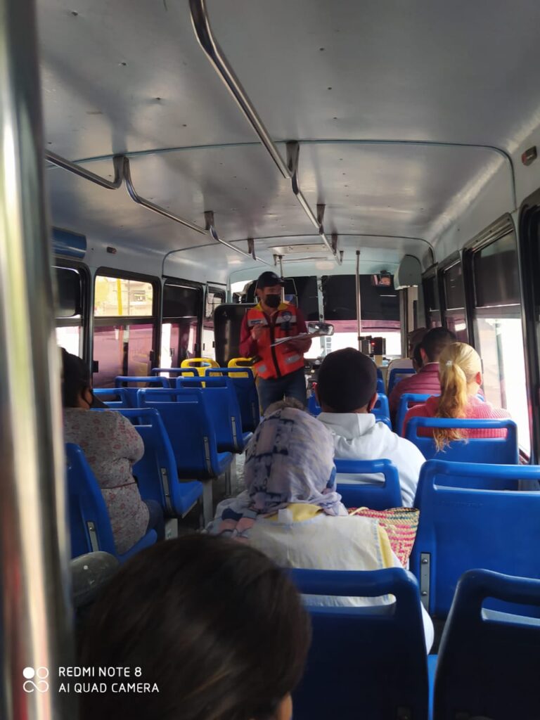 Realizó Guardia Sanitaria operativo de vigilancia en transporte público de Aguascalientes