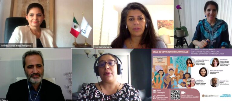 Se llevó a cabo ciclo de conversatorios virtuales sobre violencia política de género