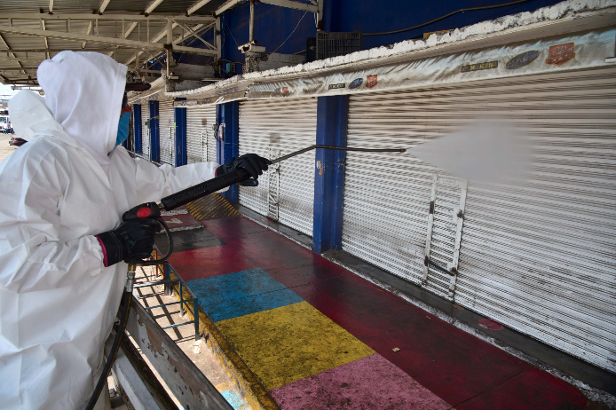 Municipio de Aguascalientes desinfectó espacios del Agropecuario