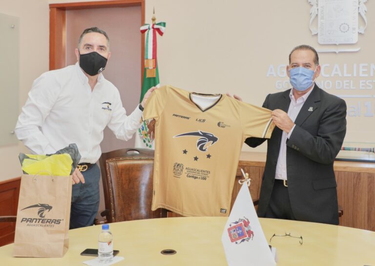 Se reúne presidente de Panteras con el gobernador de Aguascalientes