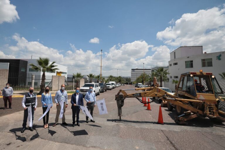 Gobernador de Aguascalientes encabezó arranque de obras de rehabilitación de parques industriales Tecnopolo I y Chichimeco
