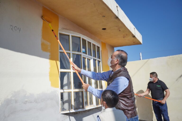 Gobernador de Aguascalientes encabezó programa Rehabilita tu Entorno en Cosío