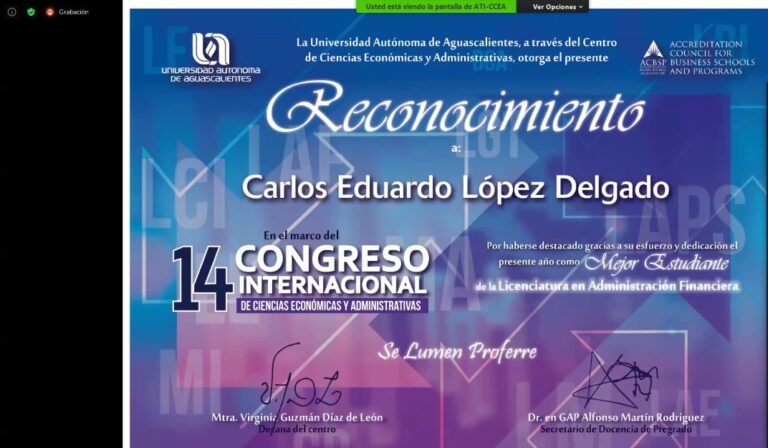 CCEA de la UAA reconoce a estudiantes destacados