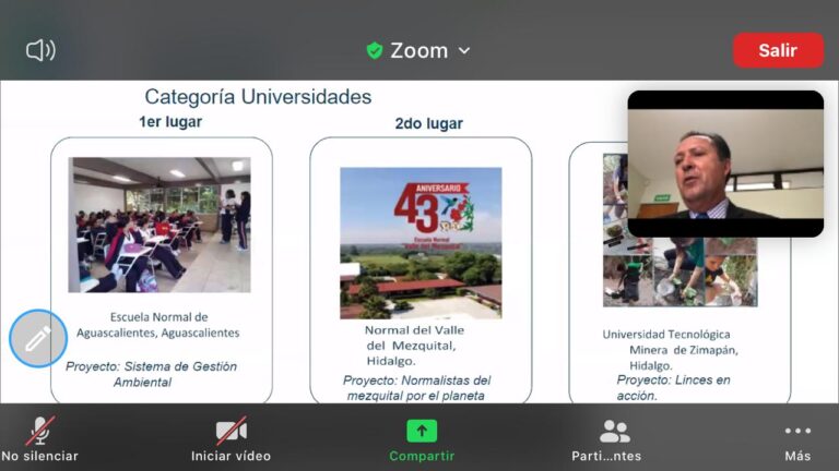 Escuela Normal de Aguascalientes ganó primer lugar en concurso Escuelas por la Tierra