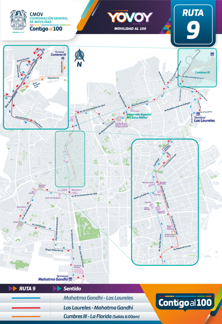 Ruta 31 de transporte público urbano se fusionará con la ruta 9 en Aguascalientes