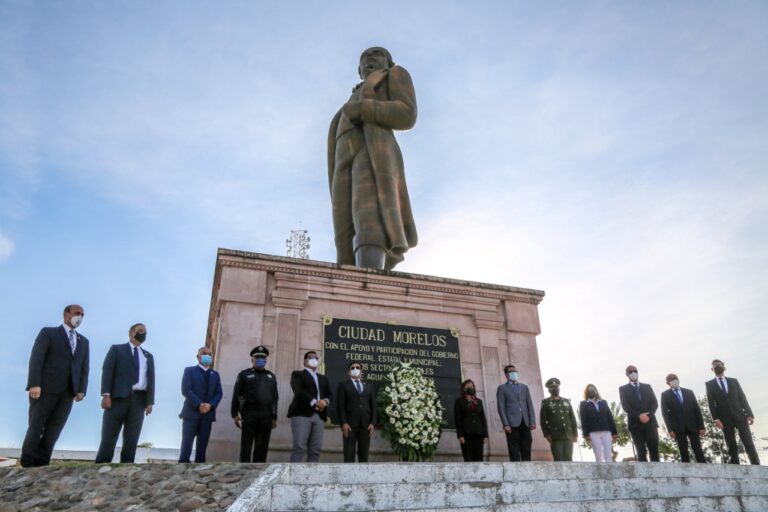 Conmemoraron el 255 aniversario del natalicio de José María Morelos y Pavón en Aguascalientes
