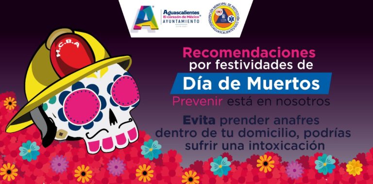 Municipio de Aguascalientes hace llamado para prevenir accidentes el Día de Muertos