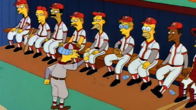 Los Simpson y el beisbol/ Marca textos 