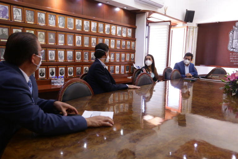 Alcaldesa de Aguascalientes sostuvo reuniones con miembros de la iniciativa privada