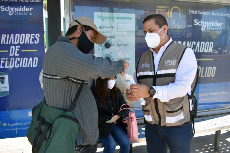 CMOV, Guardia Sanitaria y Seguridad Publica realizan operativo Transporte Seguro