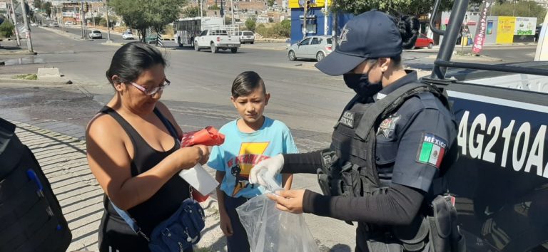 Corporaciones de seguridad pública en Aguascalientes invitan a población a seguir recomendaciones de salud