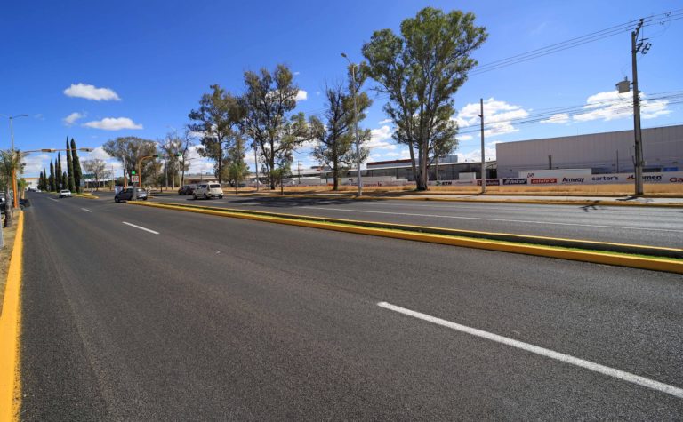 Concluye Municipio de Aguascalientes rehabilitación de boulevard Colosio