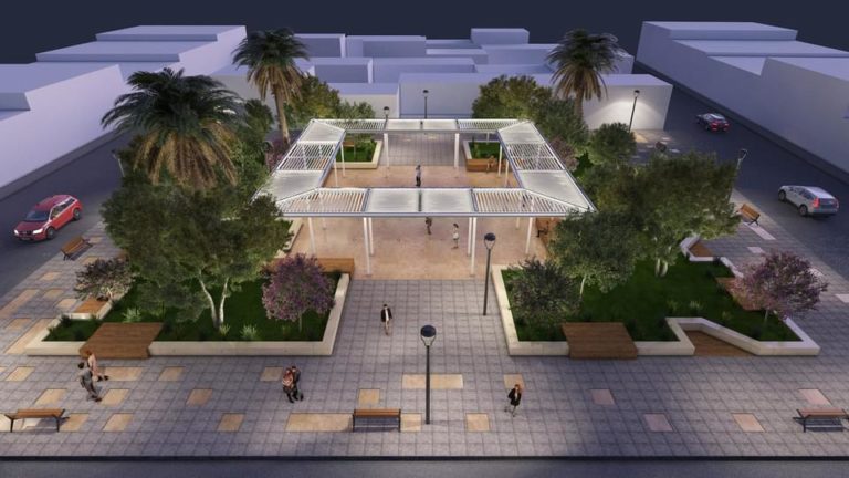 Así quedó la nueva plaza principal de Rincón de Romos. Te va a encantar.