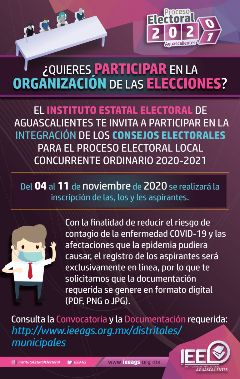 Emite IEE convocatoria para conformar Consejos Distritales y Municipales