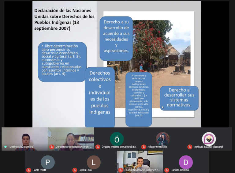 Garantiza IEE de Aguascalientes derechos político-electorales de personas indígenas