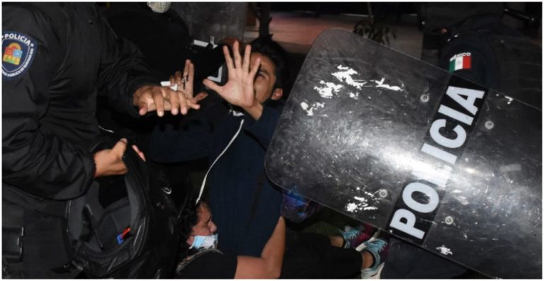 Exige Gobierno Federal aclarar hoy los actos de represión durante protesta en Cancún