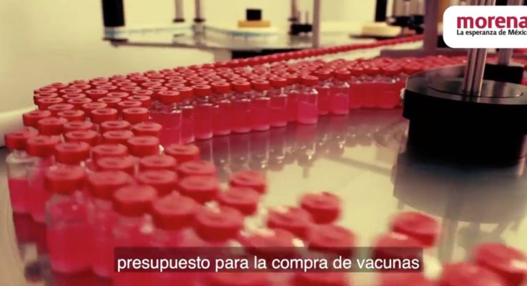 INE descarta retiro de spot de Morena en el que se promueve con vacuna