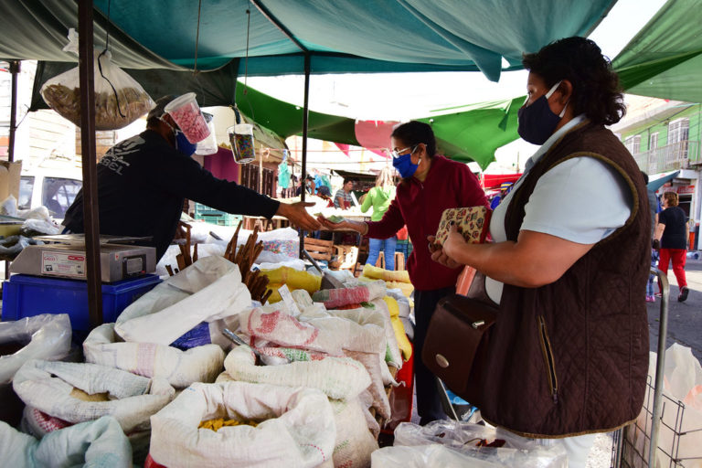 Desde Aguascalientes, Pabellón de Arteaga ha sido de los pocos municipios que ha suspendido actividades en tianguis