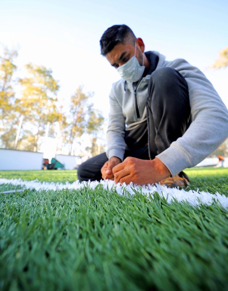 Municipio de Aguascalientes rehabilita cancha de futbol rápido en la colonia Insurgentes