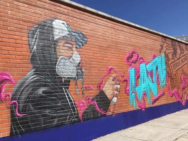 En Aguascalientes, pintan dos murales en el IAJU 