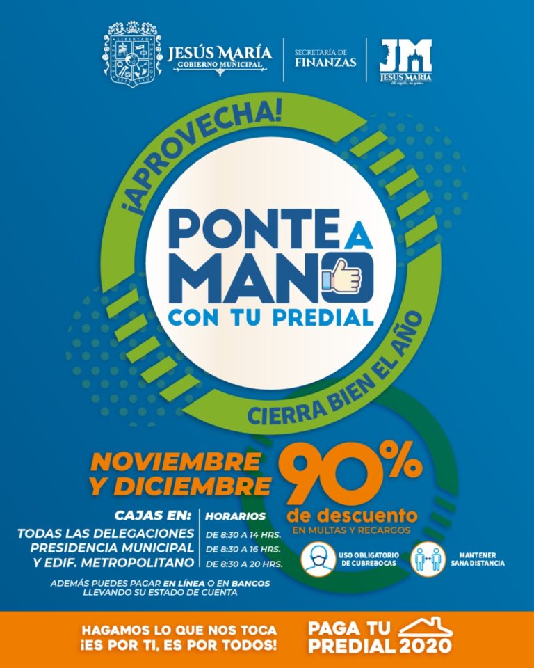 Jesús María ofrece descuentos de hasta el 90% en multas y recargos del predial