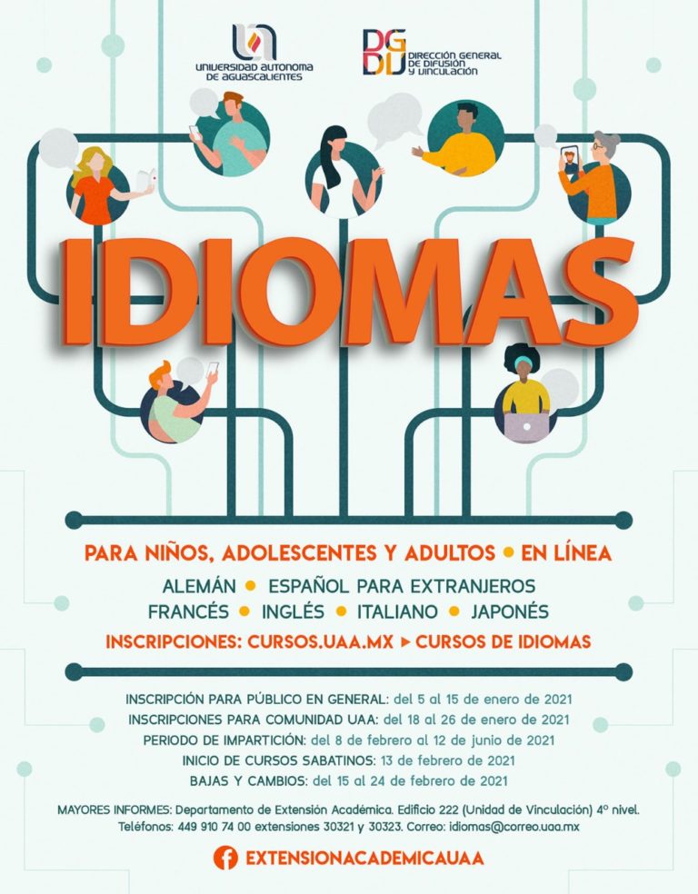 Inicia UAA inscripciones a cursos de idiomas para personas externas a la institución